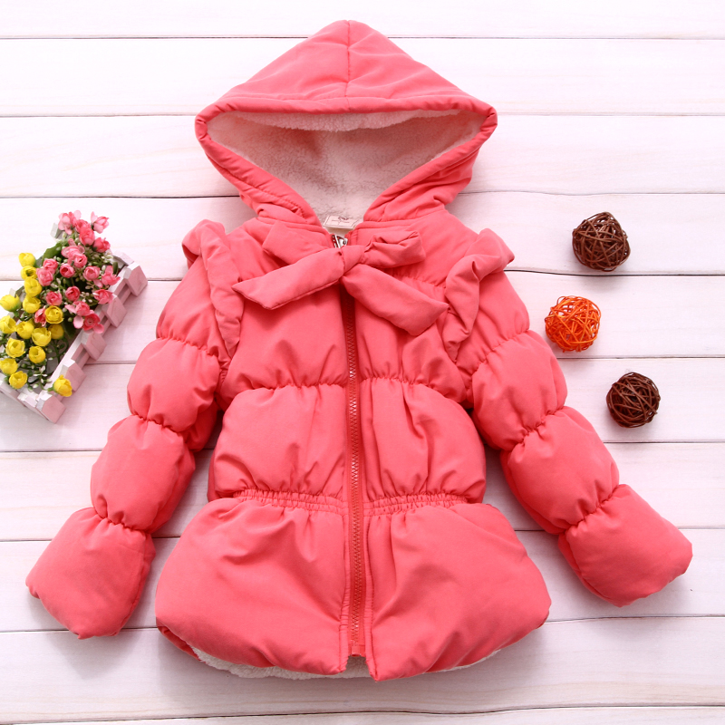 Female child wadded jacket outerwear thermal children's clothing cotton-padded jacket berber fleece sweet outerwear female child