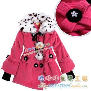 Female child woolen overcoat big boy thickening outerwear child children's clothing 2012 spring trench 9883 girl  winter coat