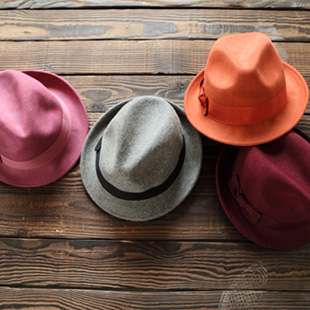Female fashion autumn and winter spring and summer woolen fedoras jazz hat spring
