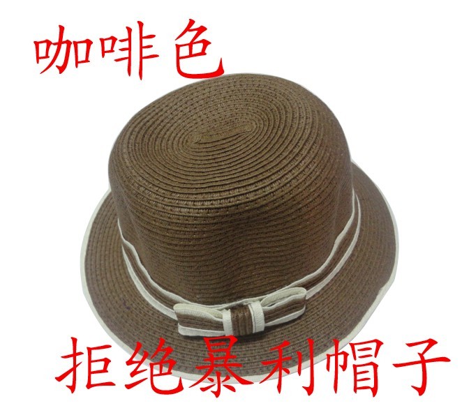 Female fashion bucket hat female straw braid women's cap women's hat sunbonnet straw braid hat