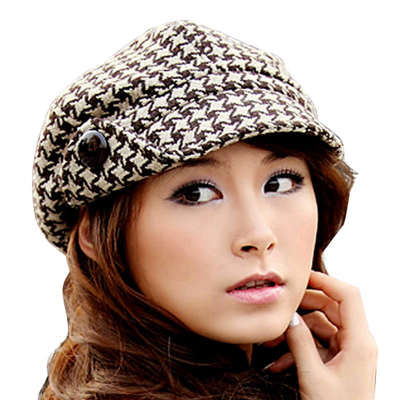 Female hat autumn and winter vintage women's hat painter cap wool fashion hat 141a