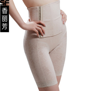Female high waist abdomen drawing butt-lifting body shaping pants corset pants 2606