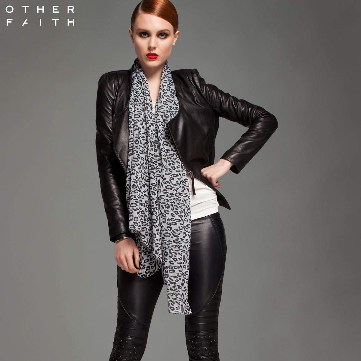 Female leather Front fly shoulder pads short design slim genuine leather clothing female 13g30031