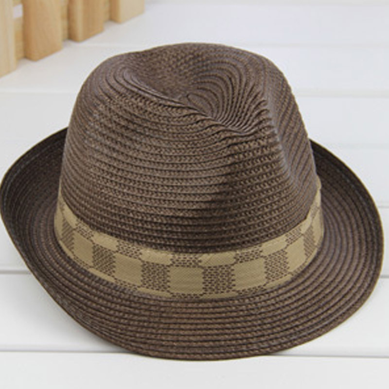 Female male summer all-match 8 sun hat jazz hat strawhat fedoras