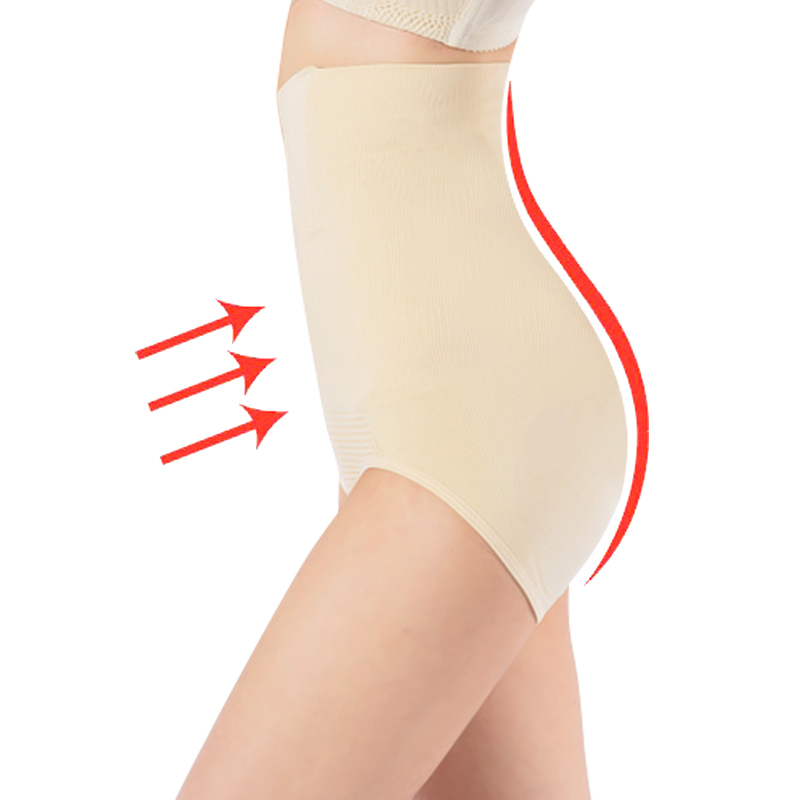 Female seamless trigonometric abdomen drawing pants high waist abdomen drawing panties butt-lifting puerperal body shaping