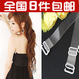 Female silica gel invisible shoulder strap pectoral girdle transparent tape female