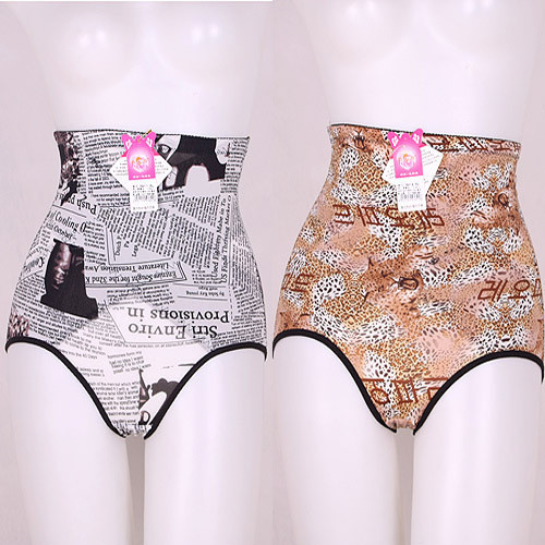 Female thin viscose breathable drawing abdomen pants butt-lifting trigonometric slim waist high waist body shaping pants shorts