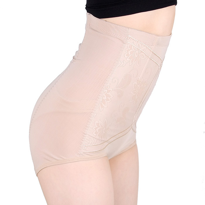 Female ultra-thin breathable viscose high waist corset butt-lifting pants drawing abdomen pants body shaping pants slimming