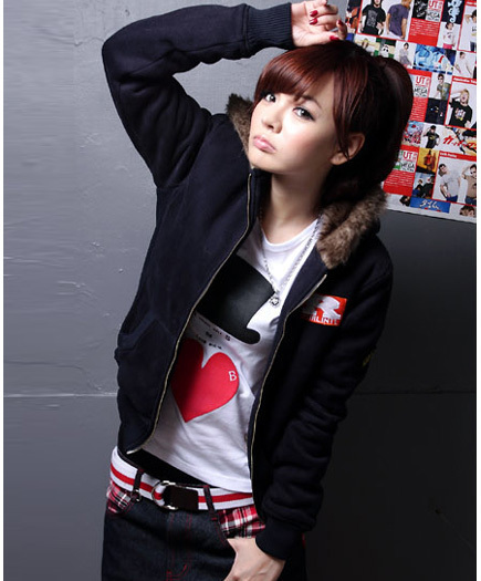 Female winter wadded jacket plus size winter thickening cotton-padded coat with a hood fur collar outerwear nv free shipping
