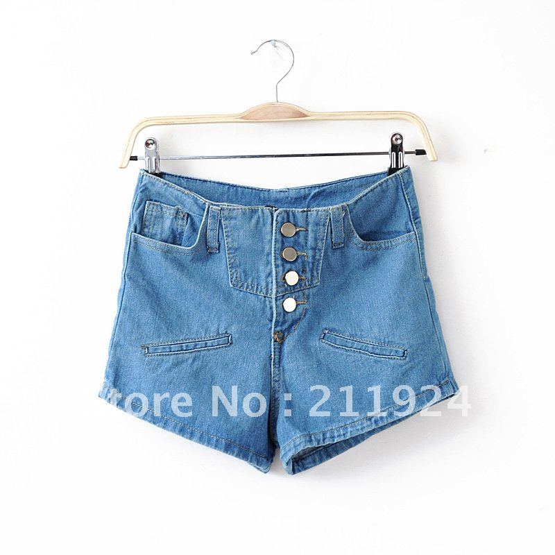 Ffree shipping 2012 spring&summer jenas shorts 4 buttons VINTAGE hot pants