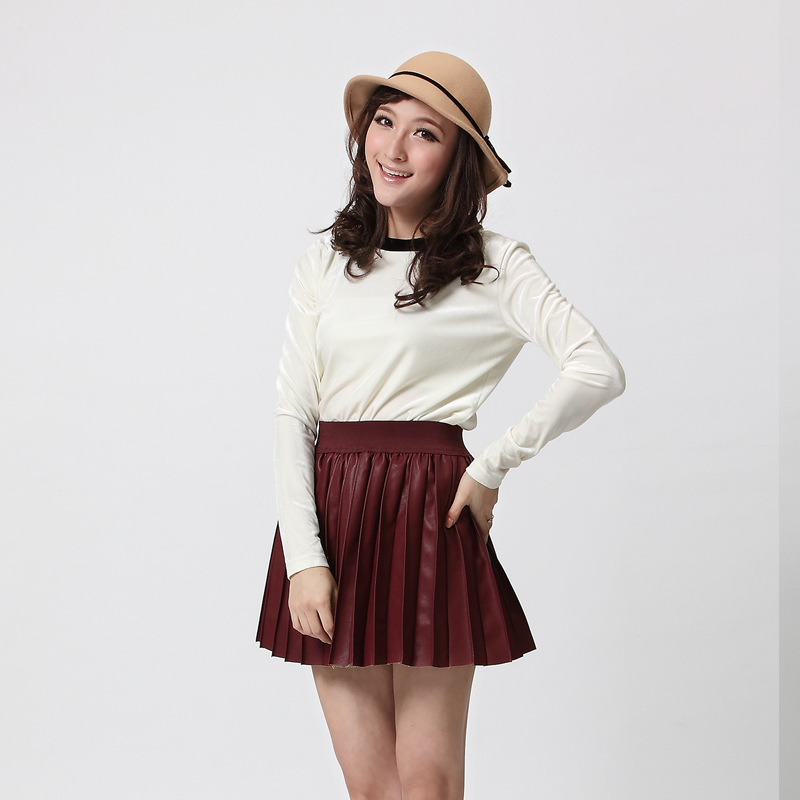 Fifty yuan vcruan this season is the most IN single product plait small leather skirt