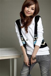 Figure strap sweater vest 0906