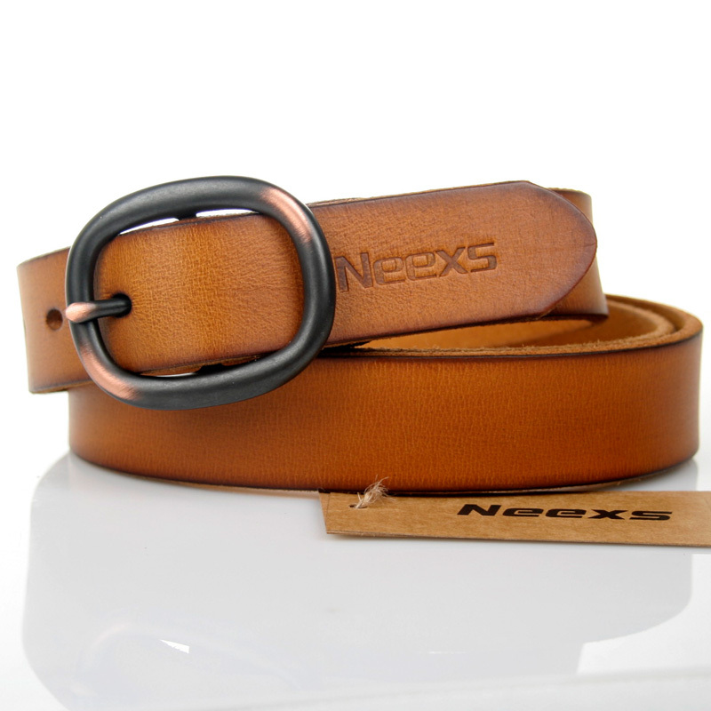 First layer of cowhide casual pin buckle all-match belt genuine leather Women strap female fashion women's