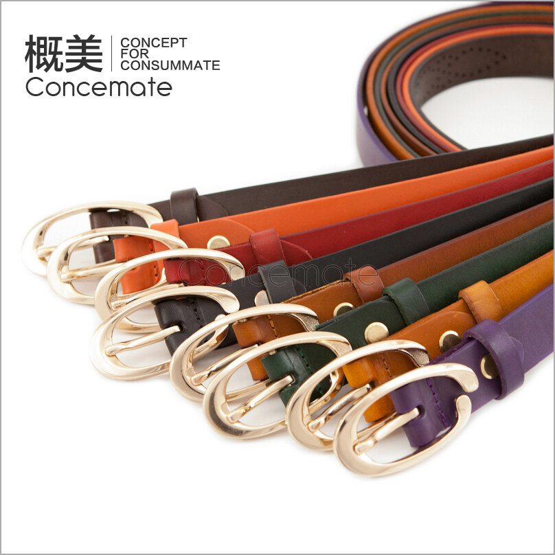 First layer of cowhide cutout strap fashionable casual all-match women's genuine leather belt c567