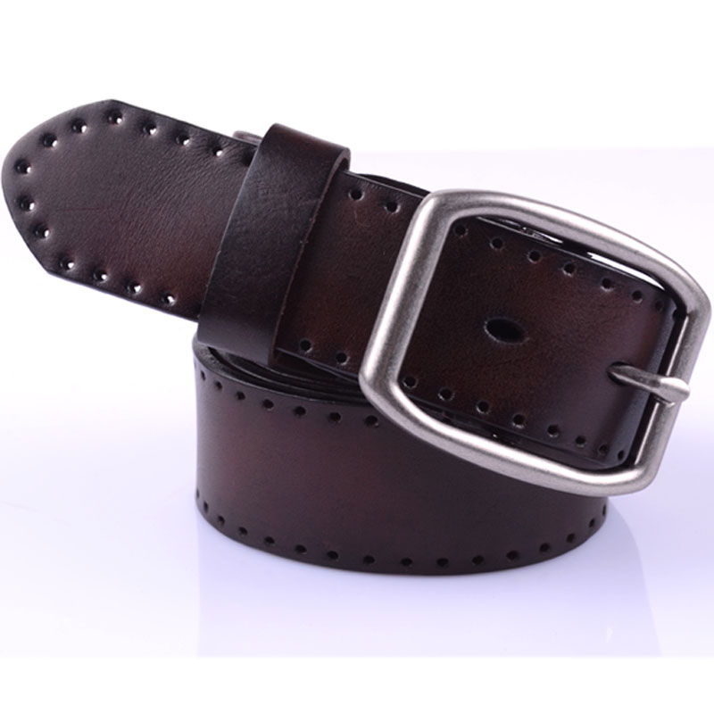 First layer of cowhide strap genuine leather women's belt fashion wide strap all-match belt
