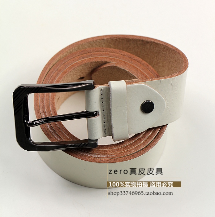 First layer of cowhide strap women's genuine leather strap ivory strap entresol desgn belt for man and women