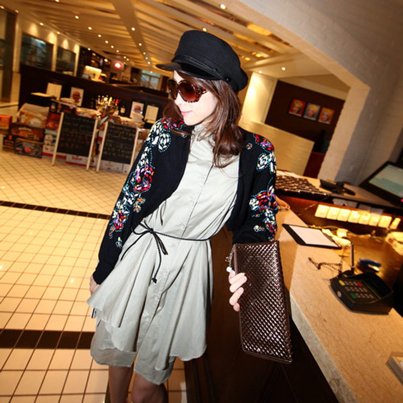 Fish 2013 spring women's cape batwing shirt loose sweater outerwear female