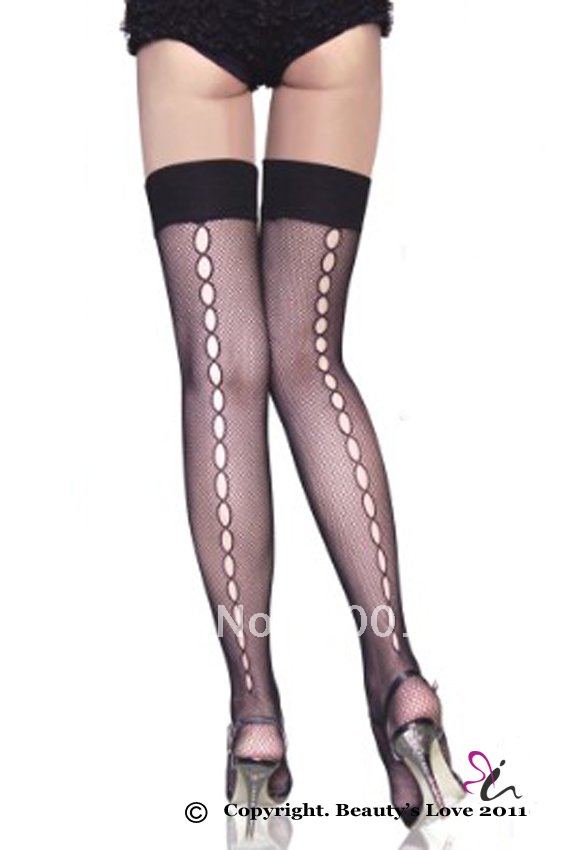Fishnet thigh highs Behind a string of circle socks,Sexy Stockings wholesale retail sexy hosieryNO.:B 2038