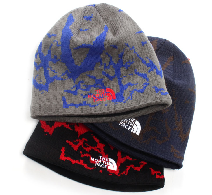 Fiss tnf outdoor Camouflage knitted hat exquisite embroidered logo jacquard face knitted hat