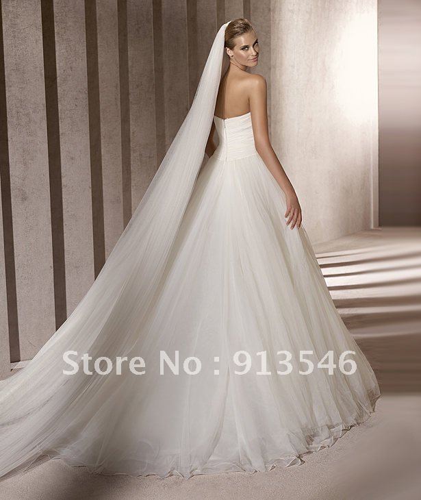 Fit All Bridal Dress Elegant Design BV-10 One Layer Tulle Bridal Veil