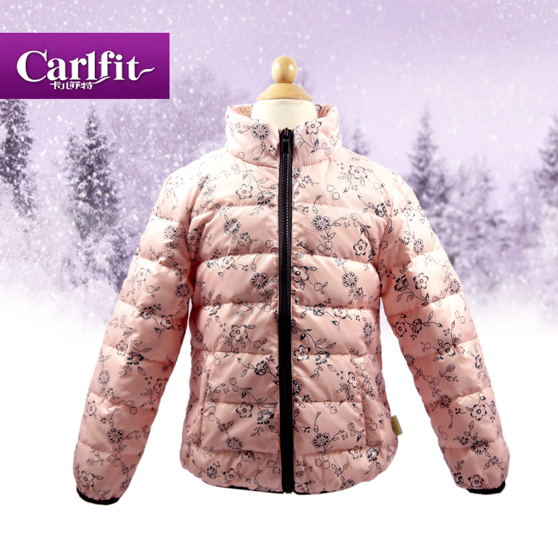 Fitow female child down coat outerwear