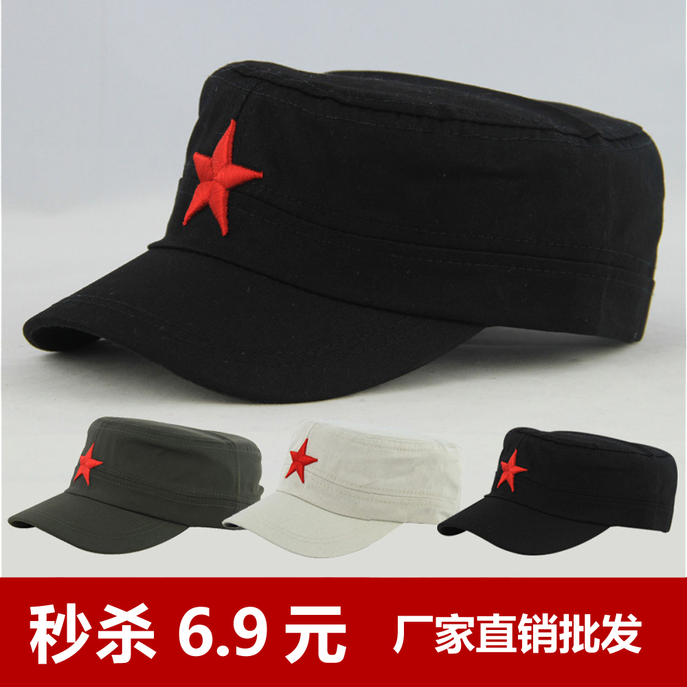 Five-pointed star hat vintage baseball cap male sun hat cadet military cap hat