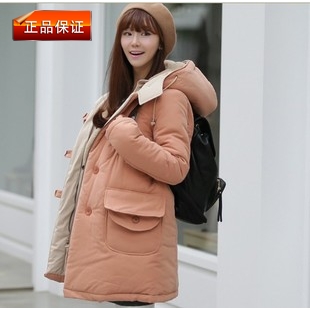 Flavor maternity clothing winter thermal berber fleece with a hood thickening maternity cotton-padded jacket wadded jacket