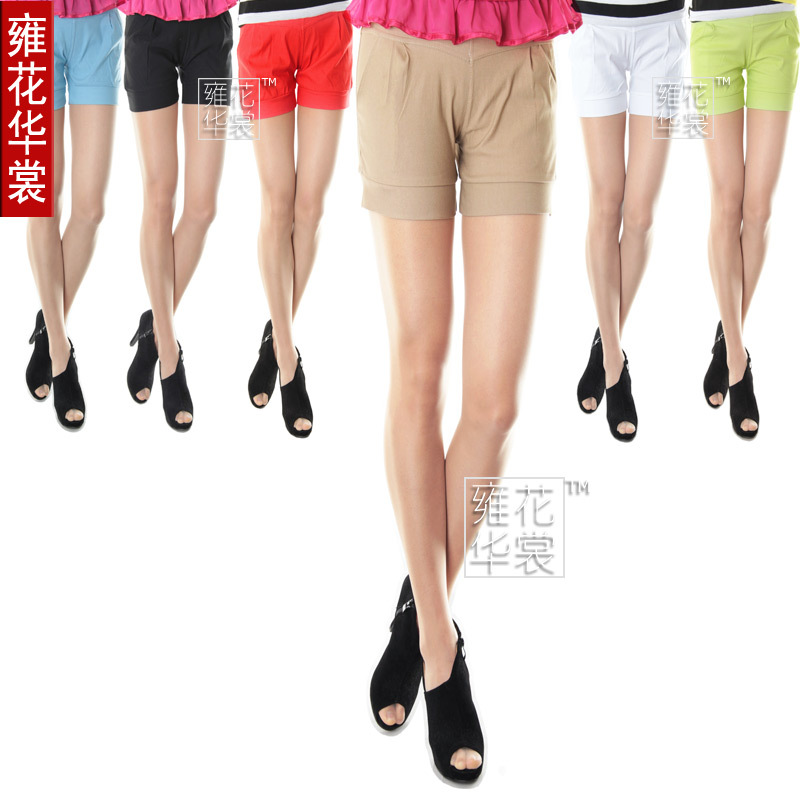 Flower fashion female shorts candy color short trousers super shorts 2012 summer