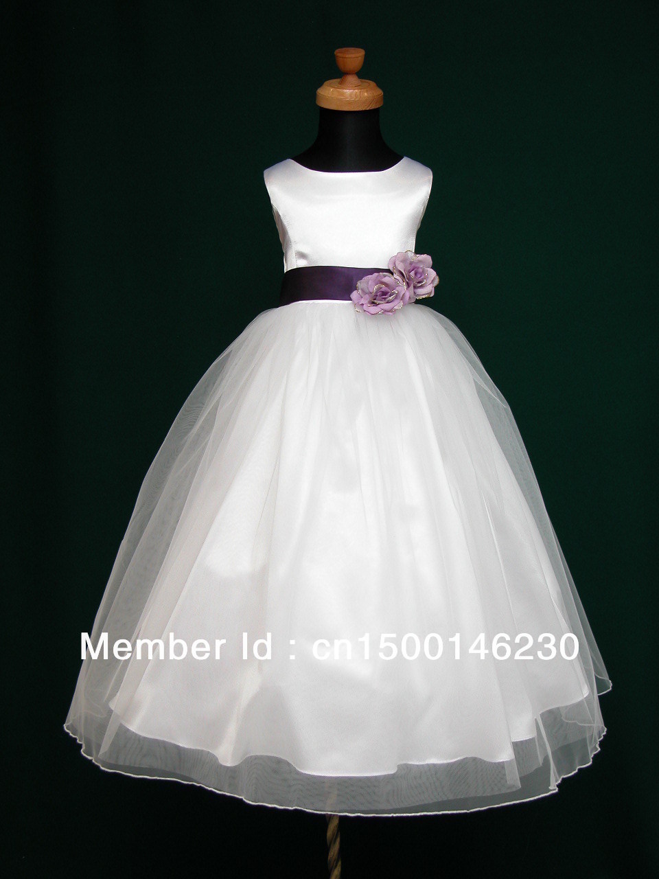 flower girl dress custom-made avalable G12048