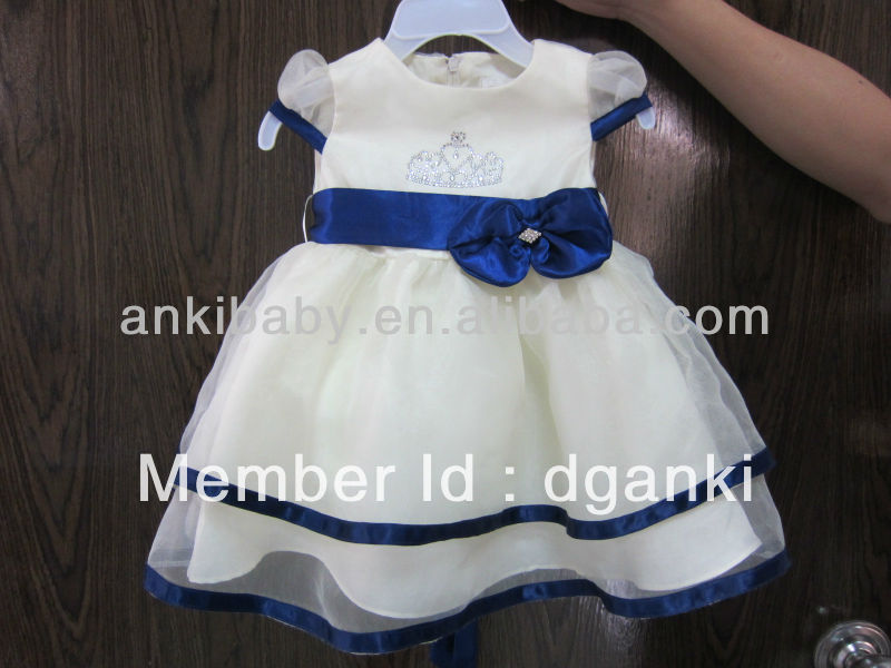 flower girl dress with nice beading,100% polyester, very beautiful
