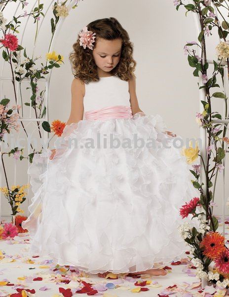 Flower Girl's Dress , Flower Childern's Dress , Girl's Party Dress lya8526
