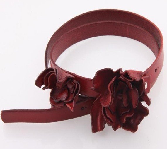 flower leather belt, genuine leather belt, women belts. lady genuine leather belt