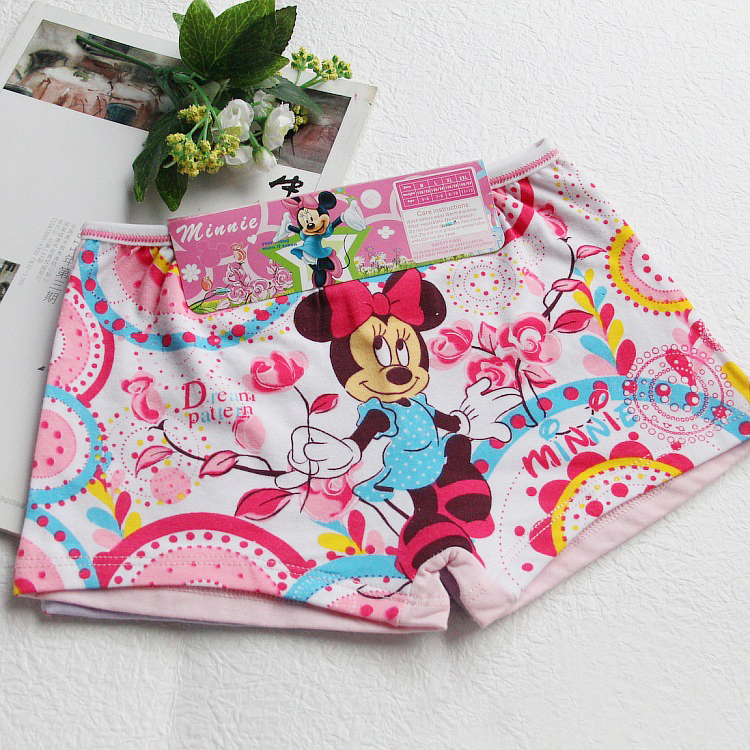 Flower shorts/ cartoon girls' flat foot trousers / children's underwear,Suitable for 5-12 year-old baby,Free shipping