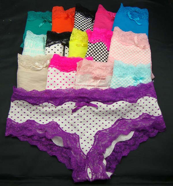 Forever sexy trigonometric 100% cotton mm panties lace belts women's