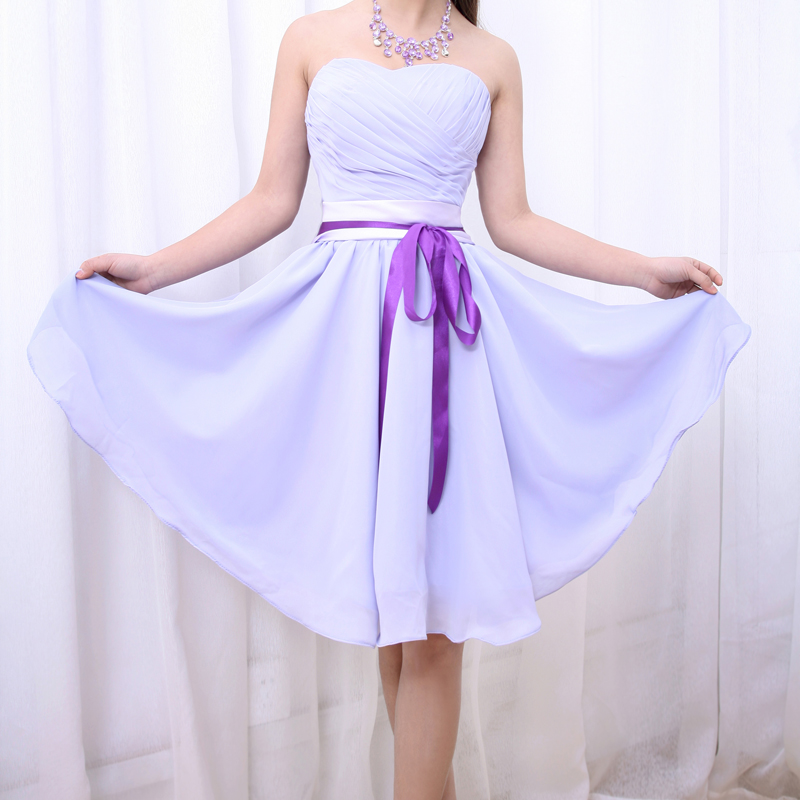 Formal dress 2012 dress skirt bridal short design bridesmaid dress xlf531