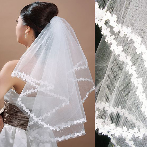 Formal wedding dress accessories bridal veil 2 meters laciness long bridal veil