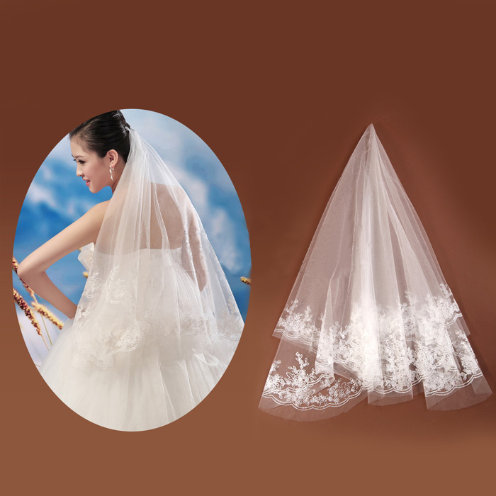 Formal wedding dress accessories veil the bride accessories bridal veil ts621