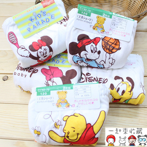 Four seasons paragraph child 100% cotton bread pants male female child 100% cotton underwear child briefs baby panties