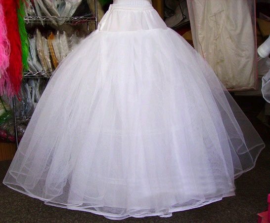 Four Tulle Net Ivory Ball Gown Petticoat for Wedding Bridal Quinceanera Formal Dresses