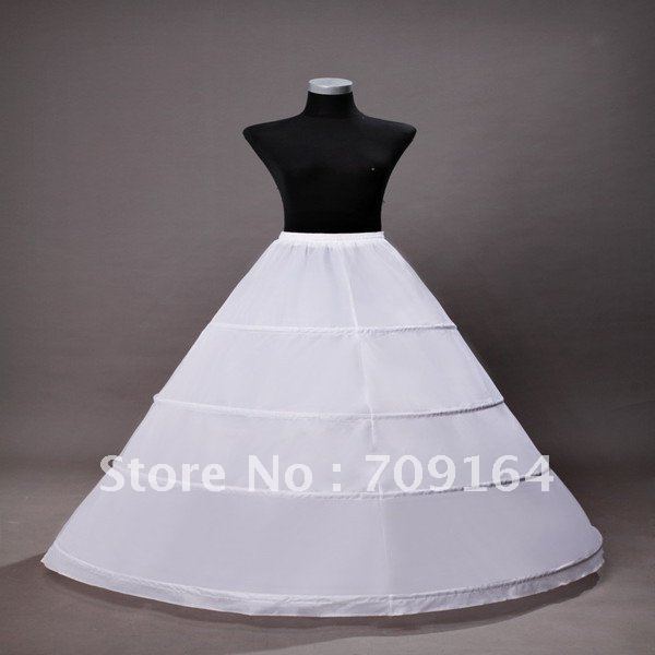 FPT15 Gorgeous White 4 Hoop Petticoat For Wedding Dress
