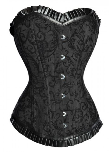 Frank.J Women's black shaper decorative pattern lace vest breasted corselets 5200 free shipping