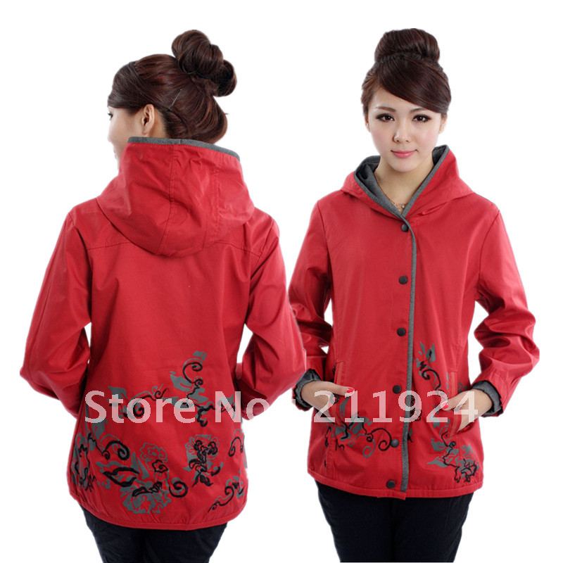 free CNRAM outerwear  fashion mother clothing autumn hooded elegant outerwear jacket