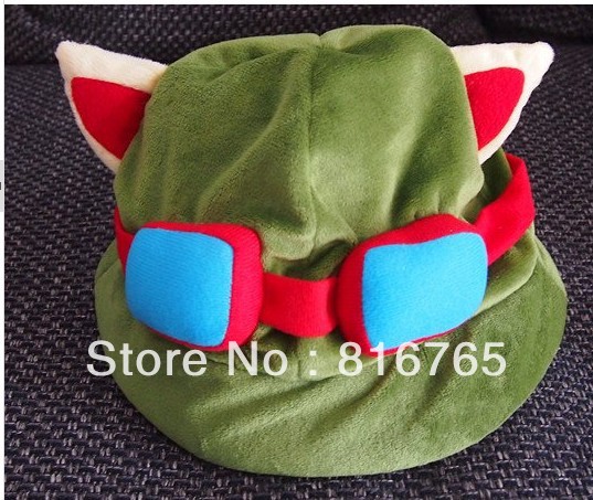 Free delivery   2012HOT League of Legends LOL Teemo Cosplay Cute HAT Cap 100% NEW - Christmas Gift
