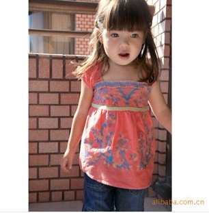 Free delivery: girls shirt coat all children embroider design wholesale(5pcs/lot)