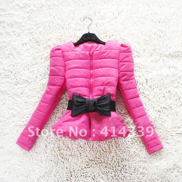 Free delivery new sweet cultivate one's morality high waist bowknot brief paragraph cotton-padded clothes