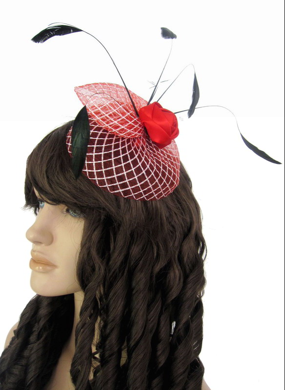 Free delivery Nobility - hands feather belt flowers mini cap 70314