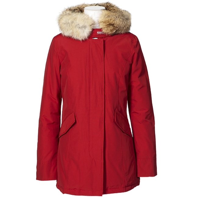 Free delivery to warm down jacket Woolrich arctic parka down coat female medium-long red brown