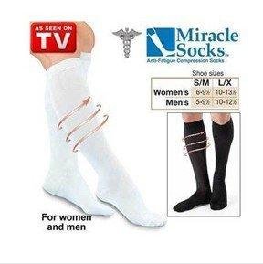 Free EMS 300pcs Miracle Socks Anti Fatigue Compression Socks As Seen On TV/Really useful high quality Miracle Socks