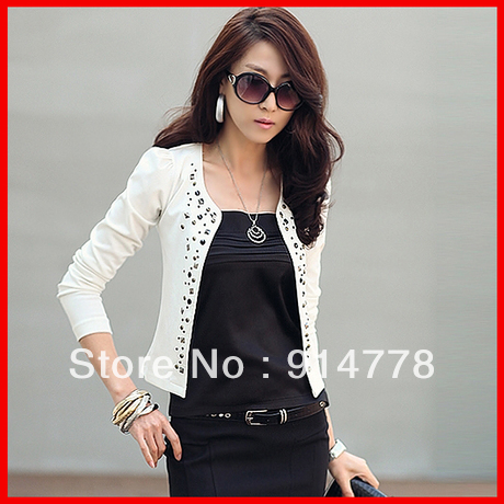 Free Fhipping, 2012 NEW elegant fashion design OL style long sleeve ladies jacket coat, ladies blazer