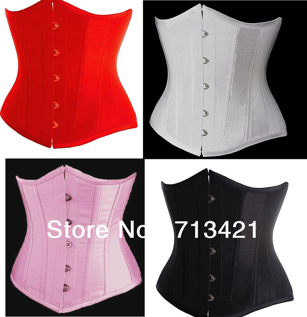 Free P&P,Sexy Shaper for women, Women Corset+G string Sets,Lace Up Bodysuit ,Underbust Bustier Plus Size Satin Corset jacquard